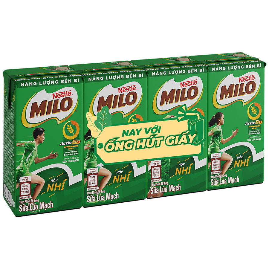 Thùng 48 hộp sữa lúa mạch Nestlé MILO 115ml (48x115ml)