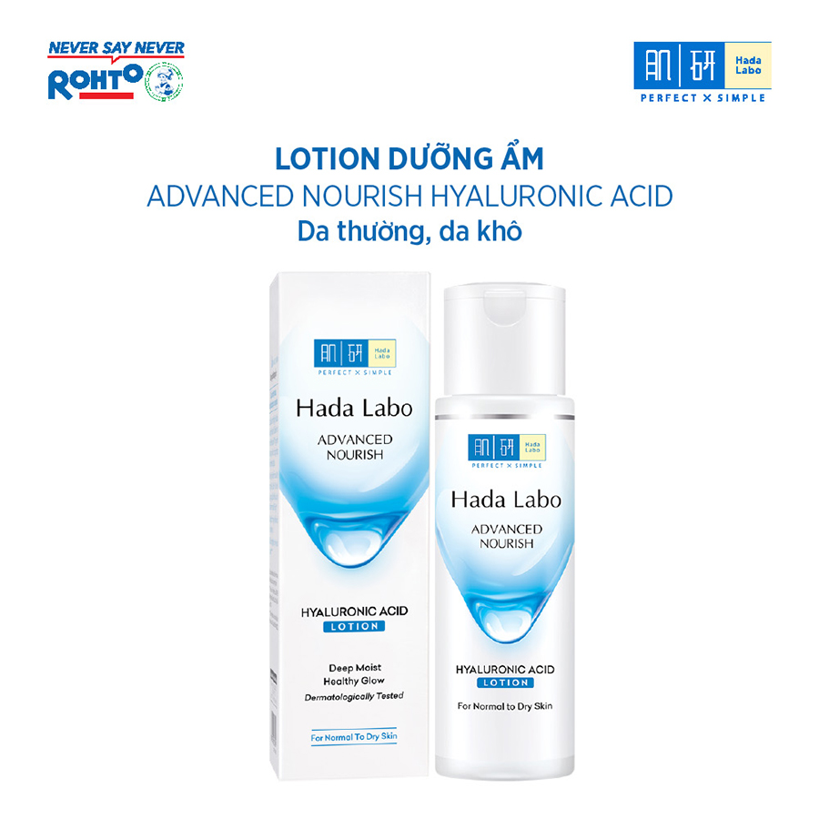 Dung dịch dưỡng ẩm Hada Labo Advanced Nourish Hyaluronic Acid Lotion Dùng Cho Da Thường Và Da Khô