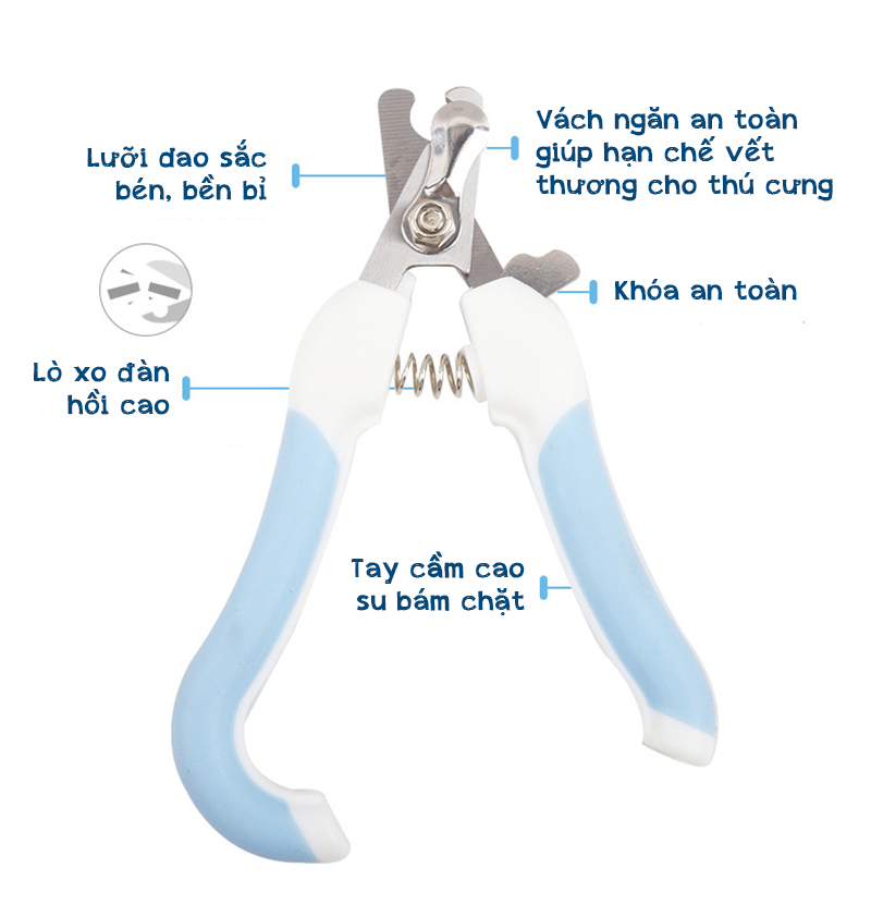 Kìm Kéo Cắt Móng Cho Thú Cưng Chó Mèo 16cm