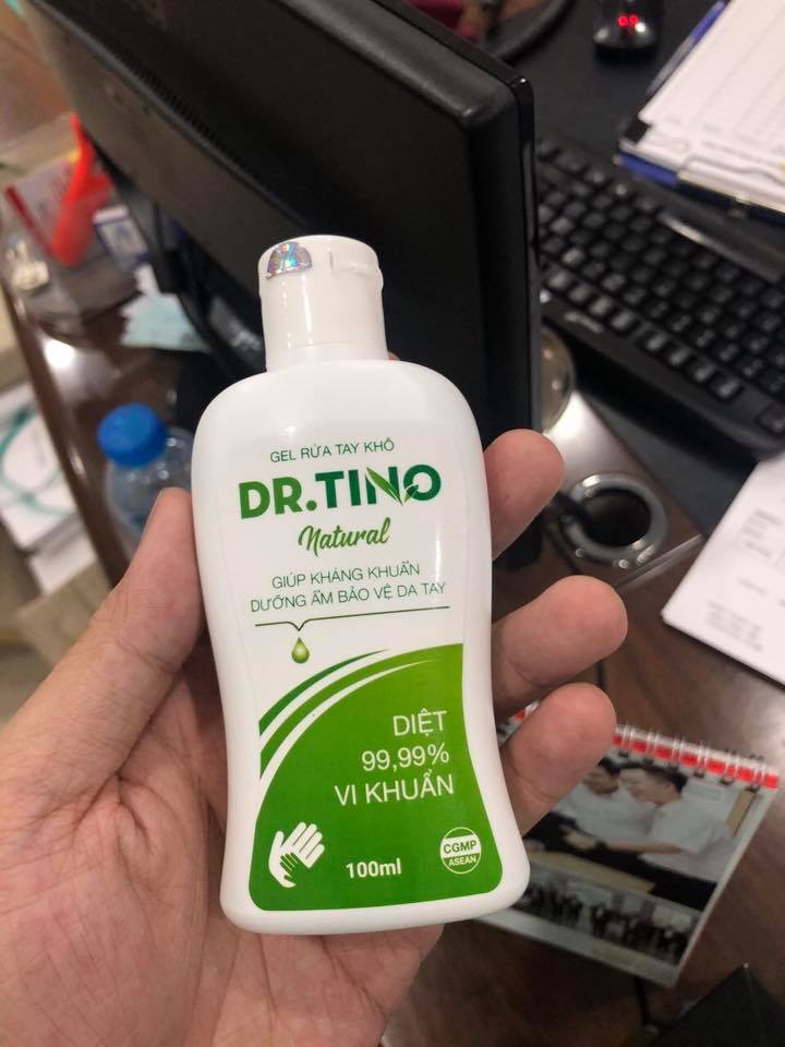 Gel rửa tay khô Dr. Tino  - Sạch siêu nhanh - Chai 100ml