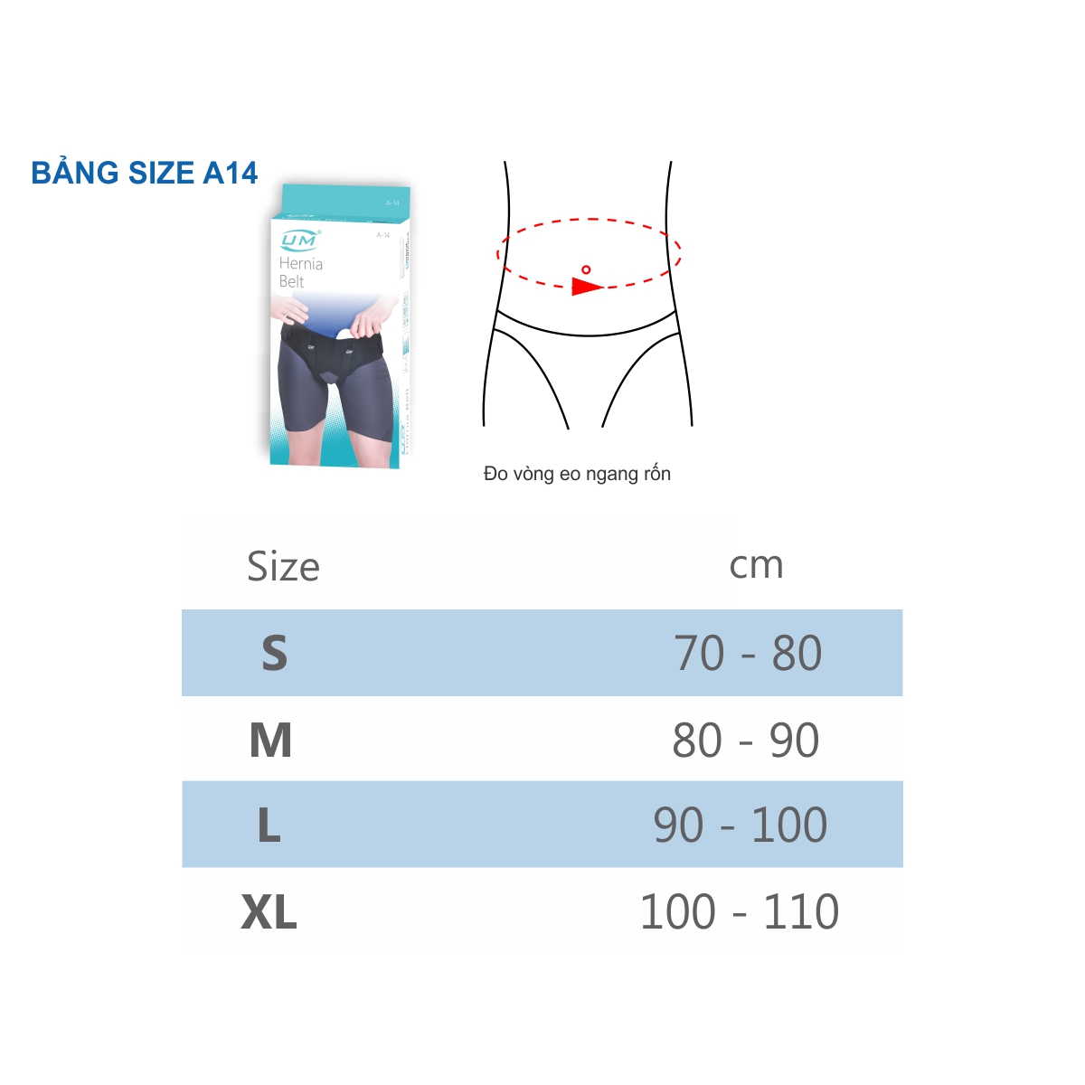 Đai thoát vị bẹn United Medicare A14