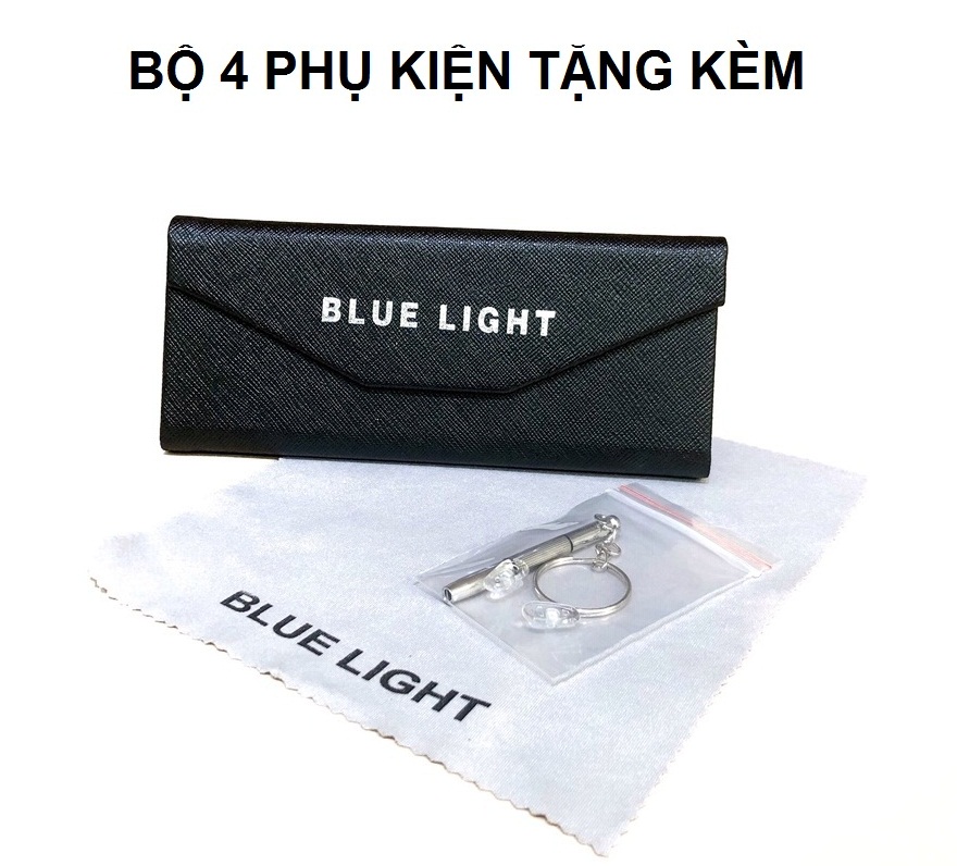 Kính Giả Cận Nam Nữ Gọng Kính Cận Không Độ Nửa Gọng Lục Giác Bạc