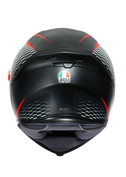 Nón Bảo Hiểm Fullface - AGV K5 S MATT BLACK/WHITE/RED - Hàng Nhập Khẩu Thương Hiệu Ý