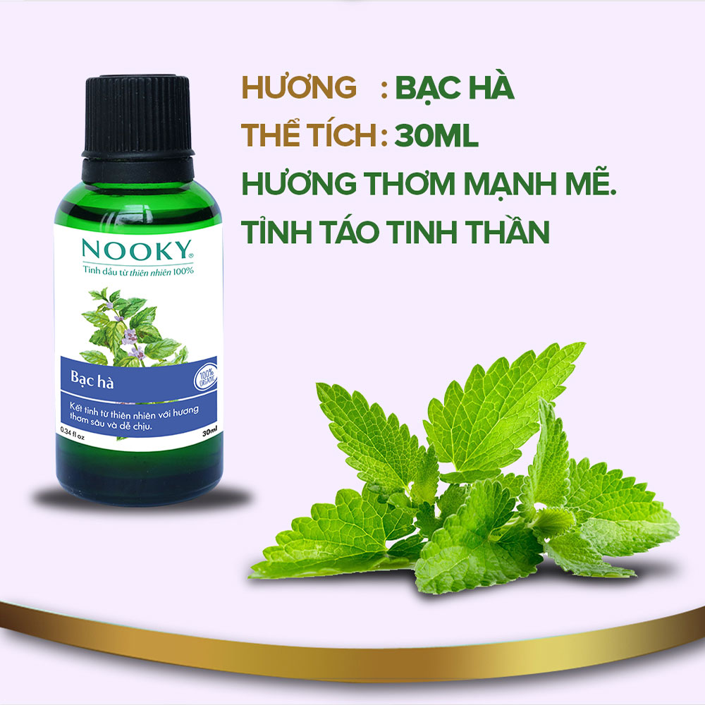 [30ml] Tinh dầu Bạc hà NOOKY 100% Thiên Nhiên - TORO FARM