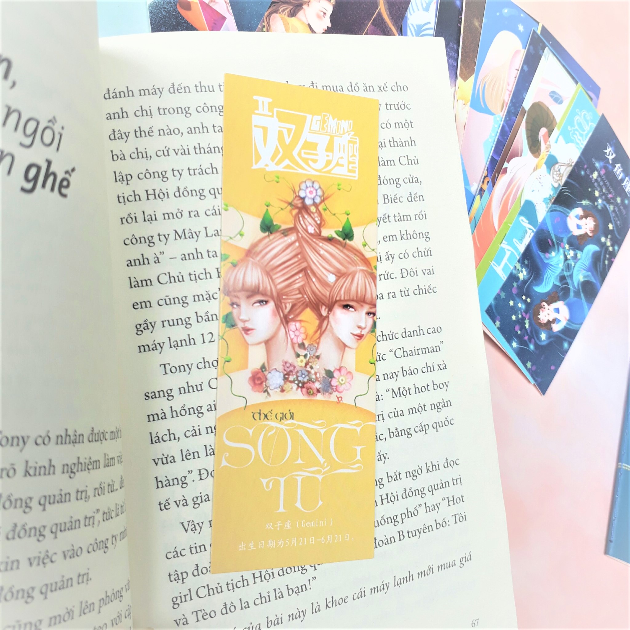 Bộ 30 Bookmark Đánh Dấu Sách 12 Cung Hoàng Đạo