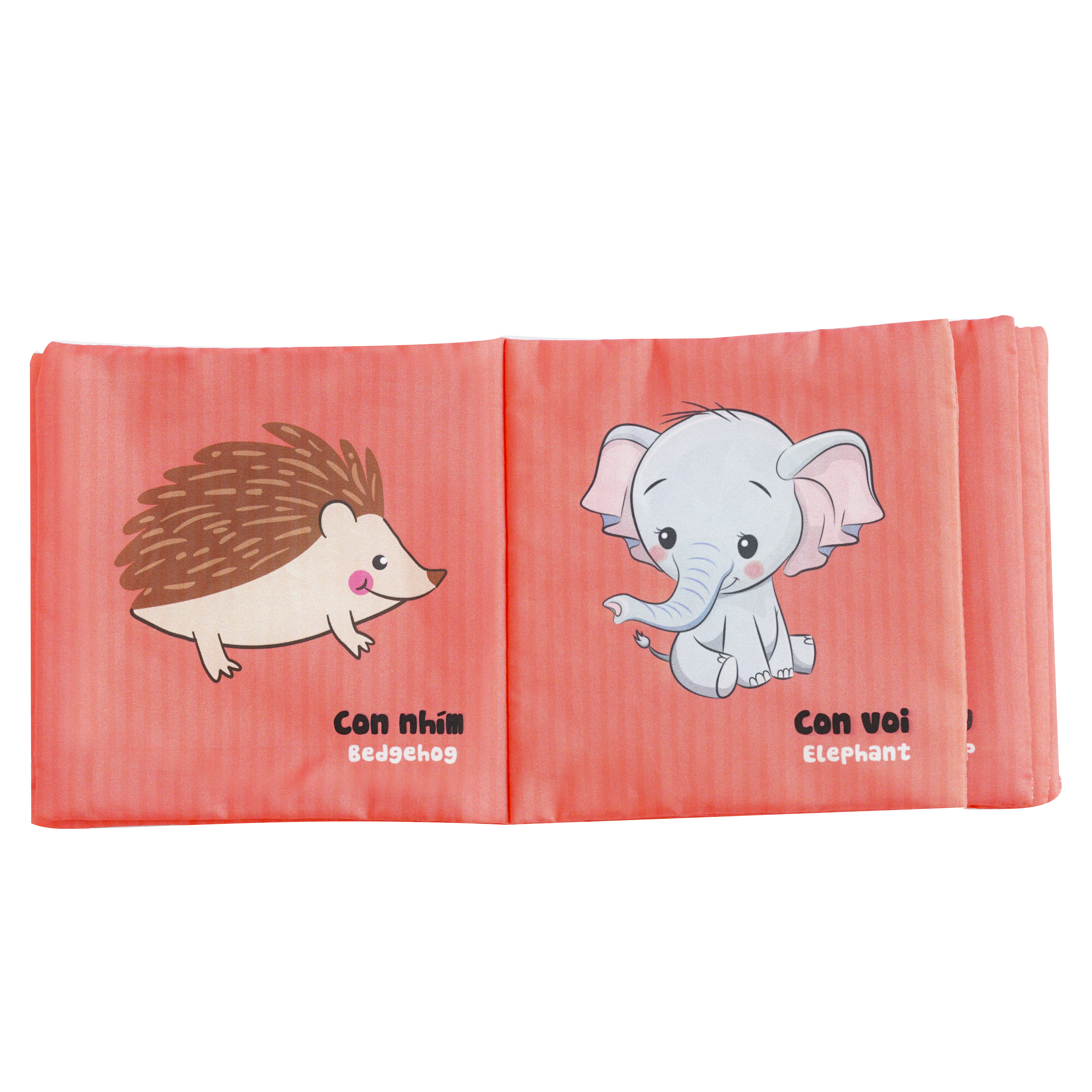 Sách vải song ngữ Lalala baby chủ đề Động vật