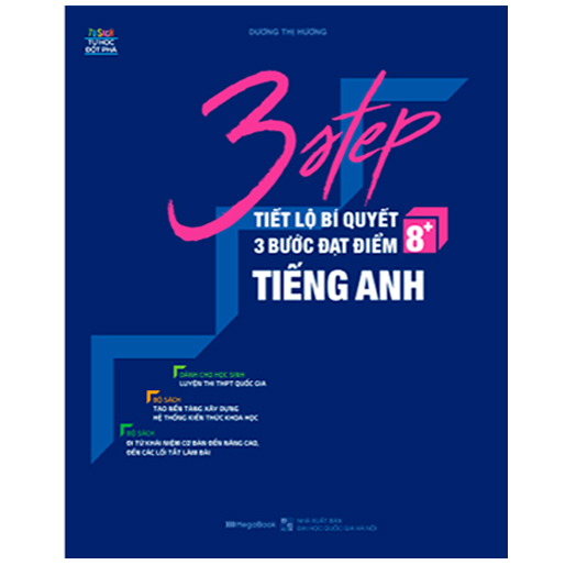 Hình ảnh Combo 3 Step - Tiết Lộ Bí Quyết 3 Bước Đạt Điểm 8+ Toán - Văn - Anh