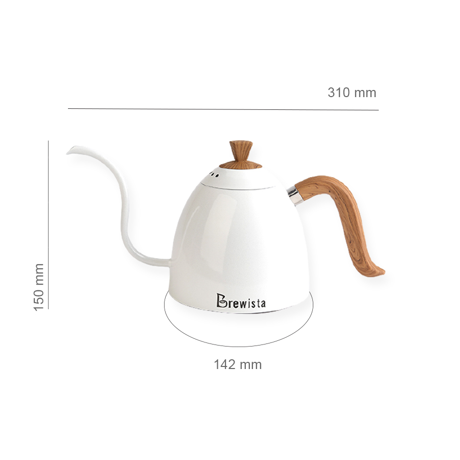 Ấm rót cà phê pour over Brewista 700ml - Trắng