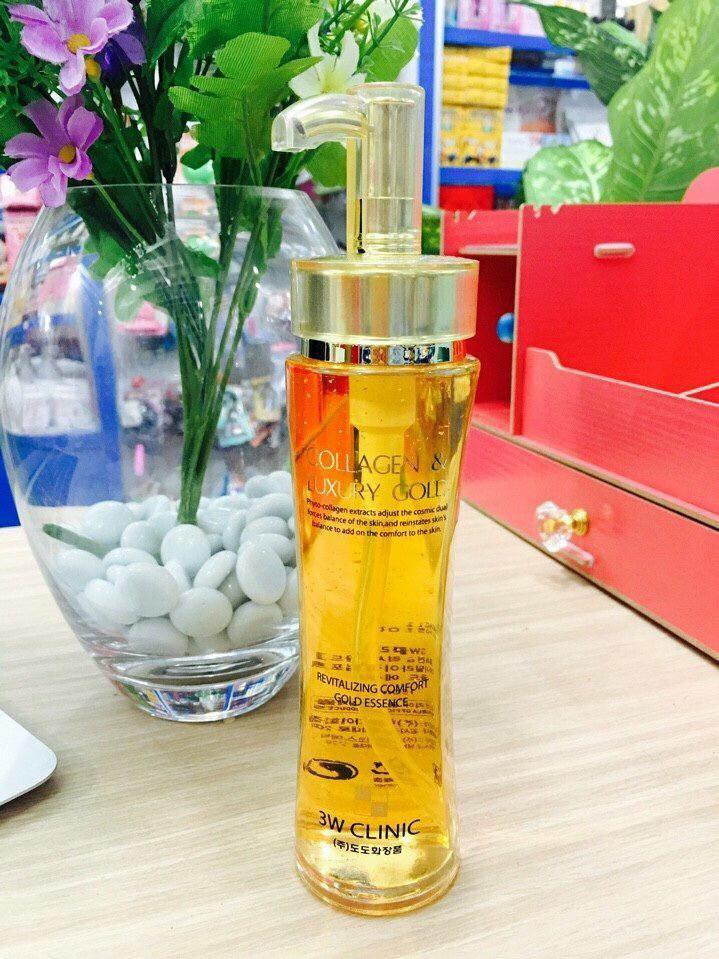 Tinh chất vàng 24K dưỡng trắng da chống lão hóa 3W CLINIC Hàn Quốc 150ml