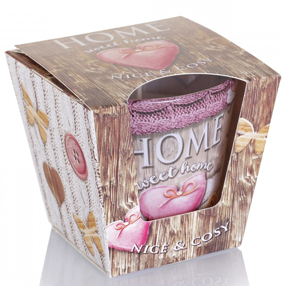 Ly nến thơm tinh dầu Bartek Home Sweet Home 115g QT00667- hương cam rừng (giao mẫu ngẫu nhiên)