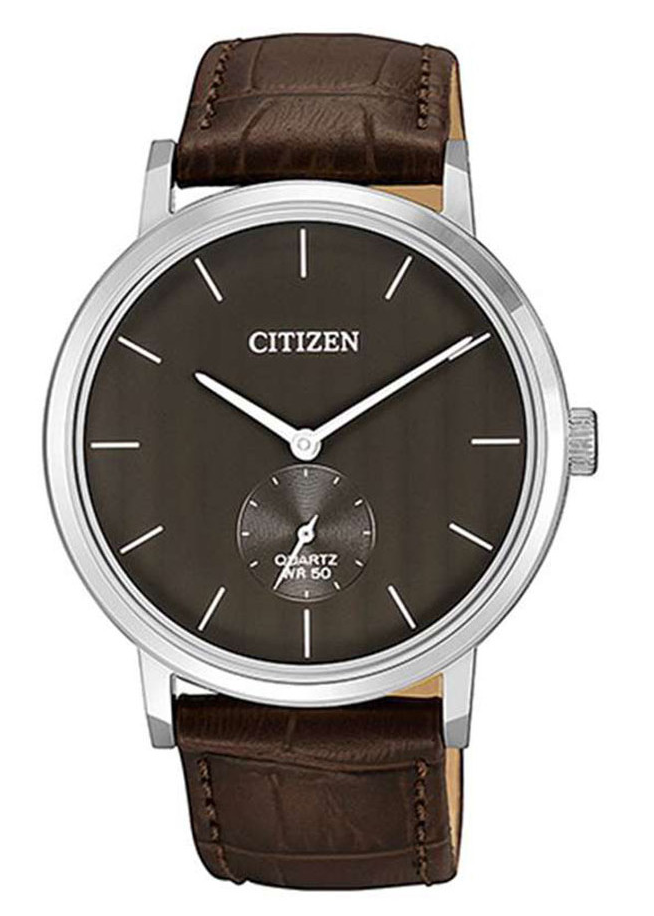 Đồng Hồ Citizen Nam Dây Da Pin-Quartz BE9170-13H - Mặt Xám (39mm)