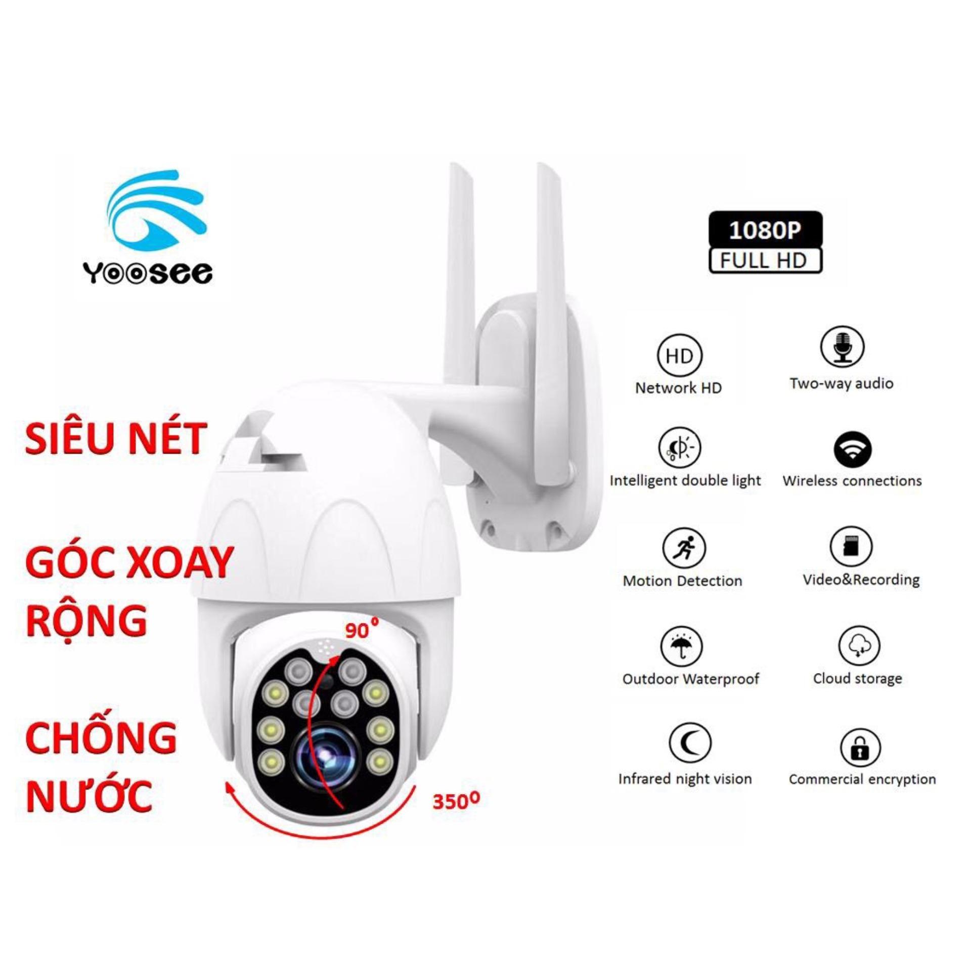 Camera Ip Wifi Ngoài Trời Yoosee GW-D08S ban đêm có màu - Hàng Nhập Khẩu