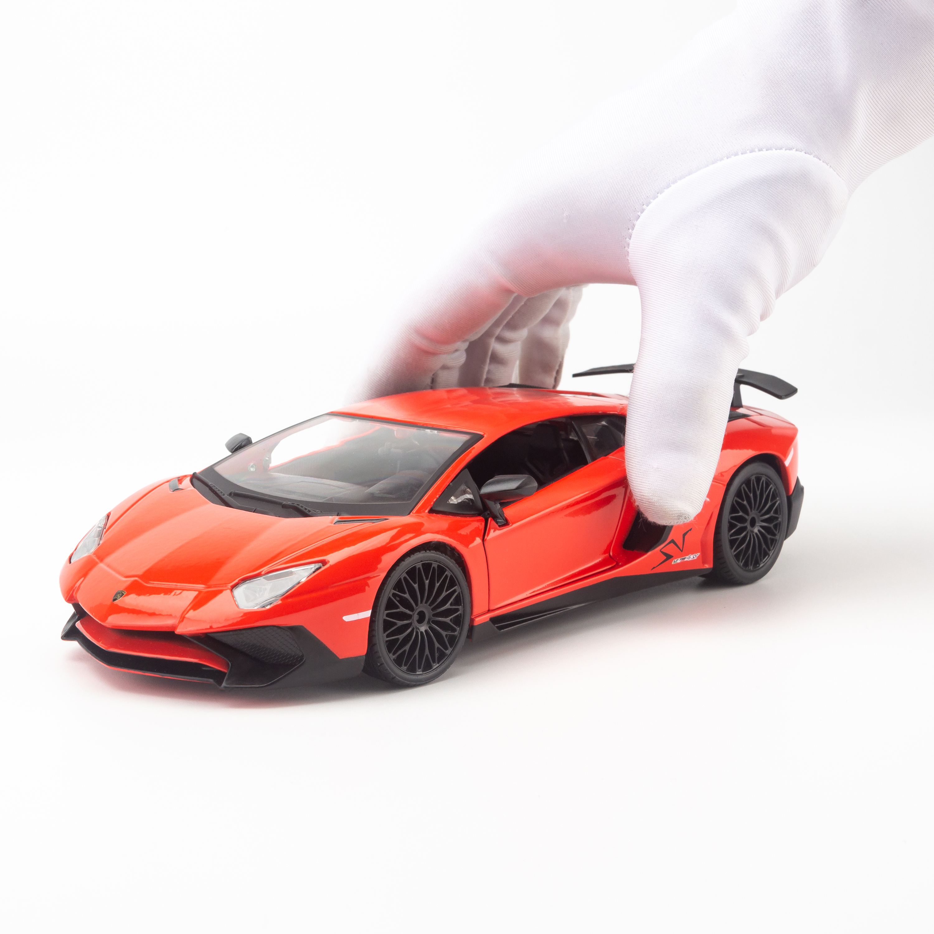 Mô hình xe LAMBORGHINI AVENTADOR LP750-4 SV RED 1:24 BBURAGO - MH18-21079