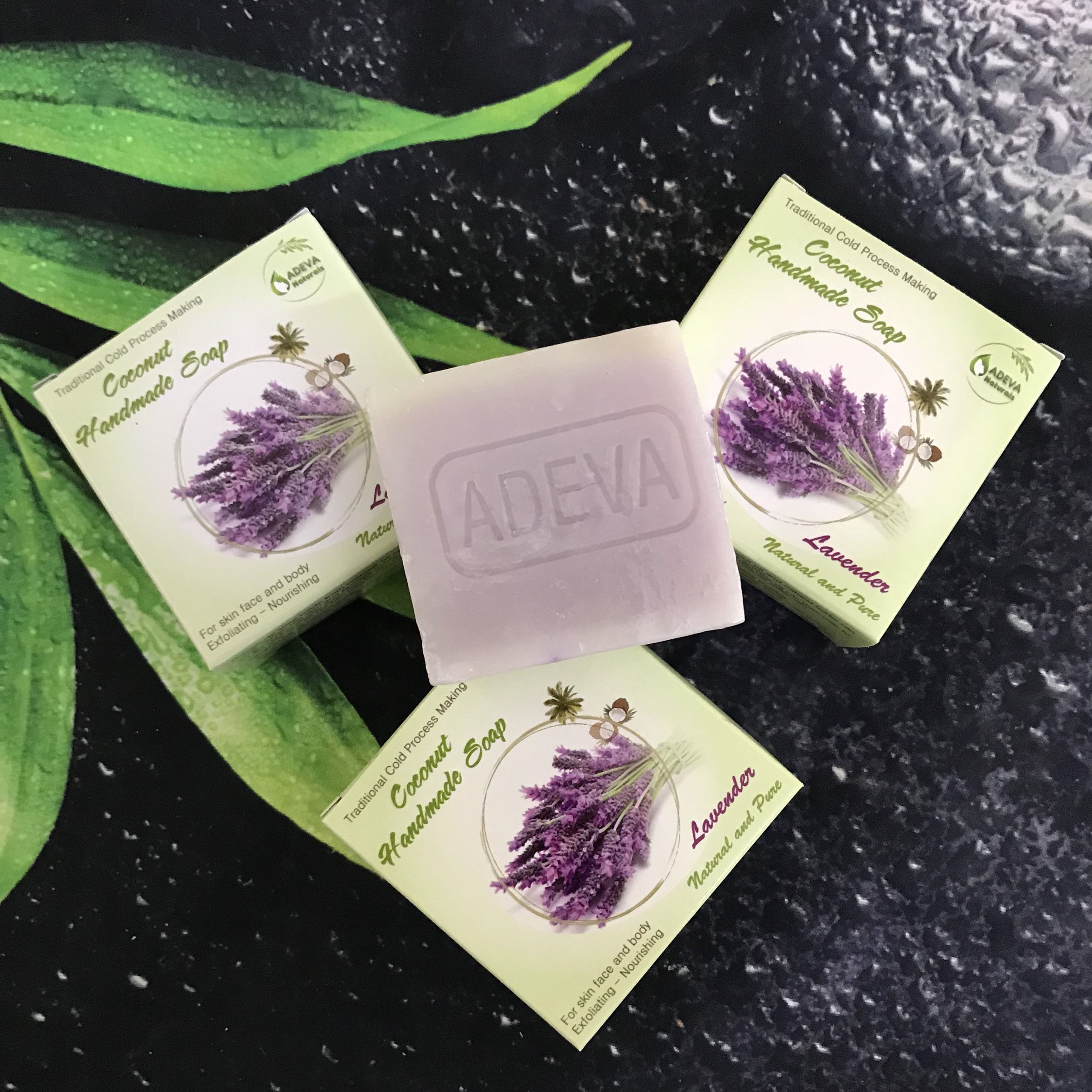 Xà phòng handmade Oải hương - Set 6 soap - Adeva Naturals