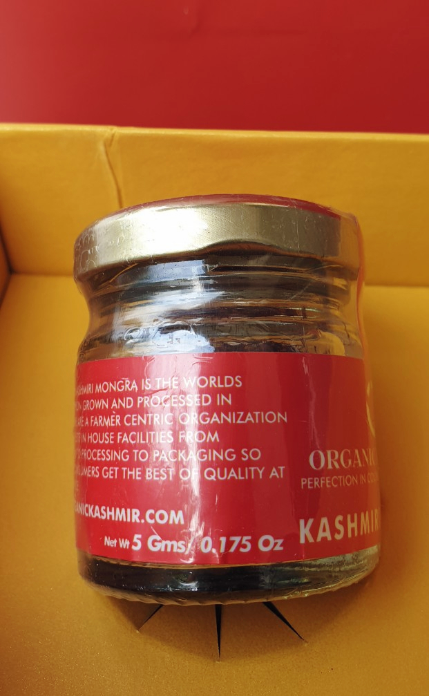 Nhụy hoa nghệ tây Organic Kashmir Saffron hộp 5g