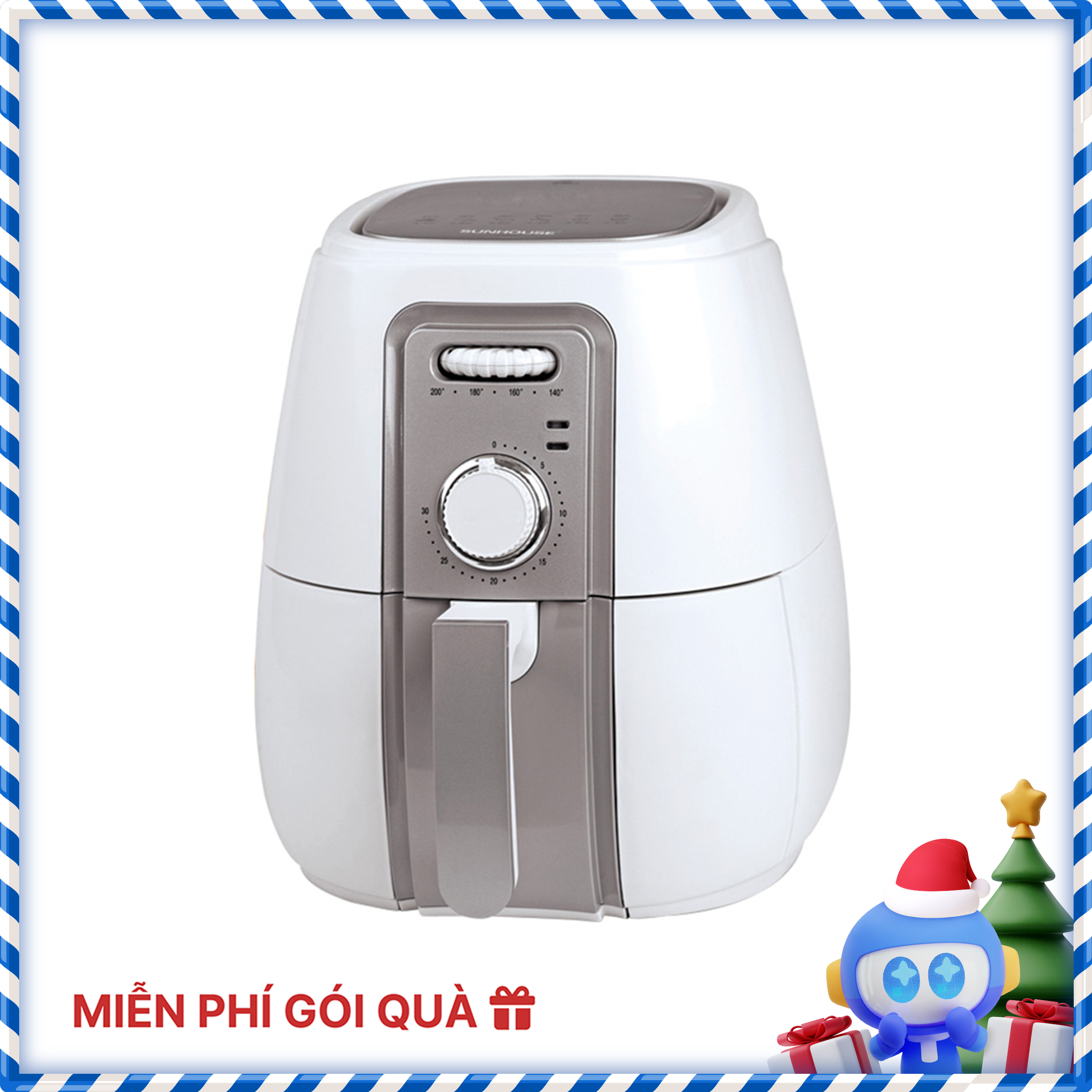 Nồi Chiên Không Dầu Sunhouse SHD4023W - Hàng Chính Hãng