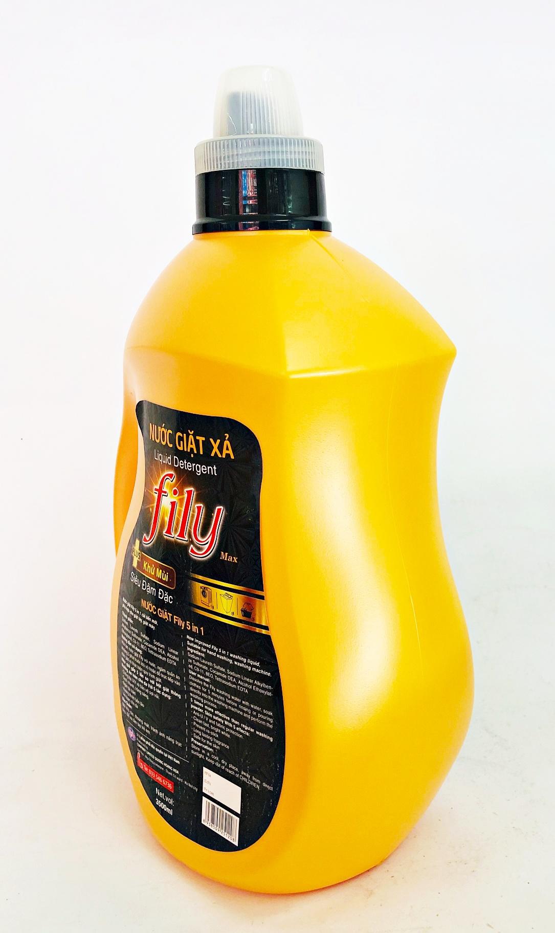 Nước Giặt Xả FILY vàng 3,5 Lít Dùng Cho Máy Giặt Cửa Ngang - Cửa Trên,Lưu Hương Thơm Lâu.