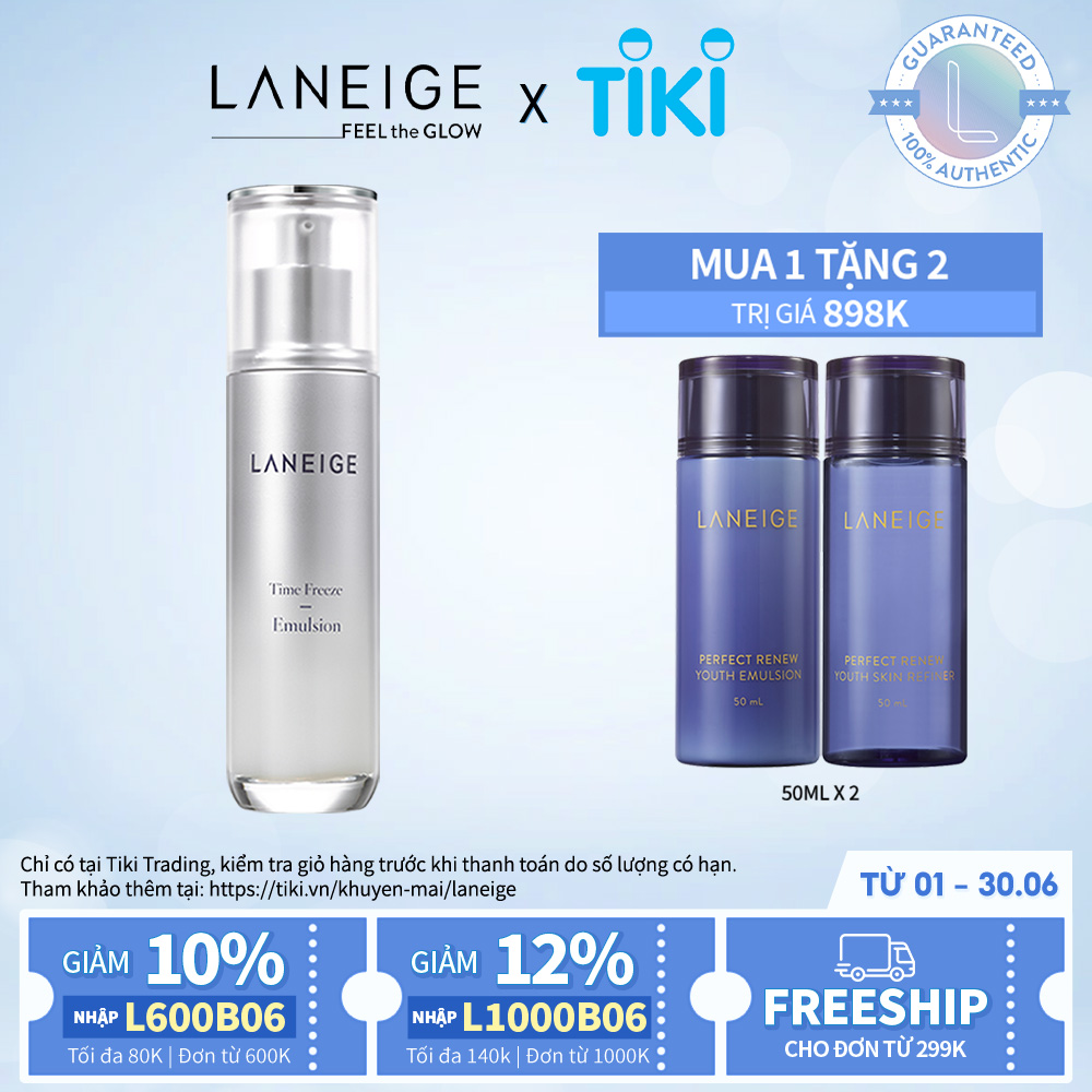 Sữa Dưỡng Ngăn Ngừa Lão Hóa Da Hiệu Quả Mang Đến Làn Da Đàn Hồi Và Săn Chắc Laneige Time Freeze Emulsion 100ml 111973284