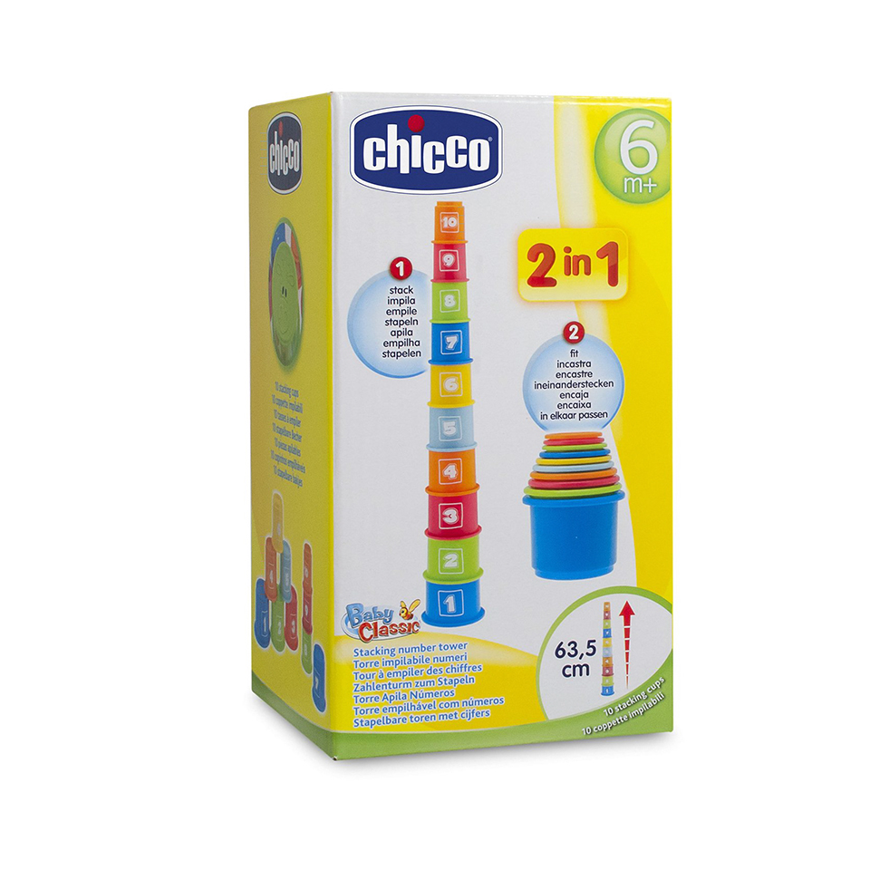 Bộ xếp hộp 2in1 tập đếm Chicco