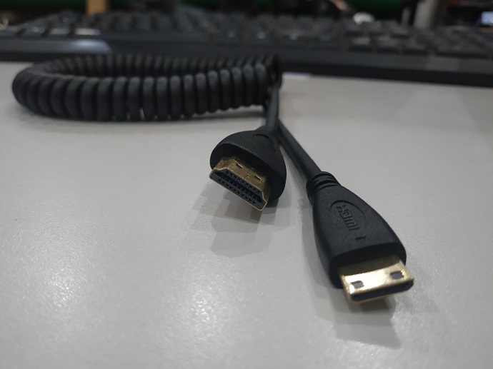 Dây cáp HDMI to Mini HDMI dạng lò xo xoắn