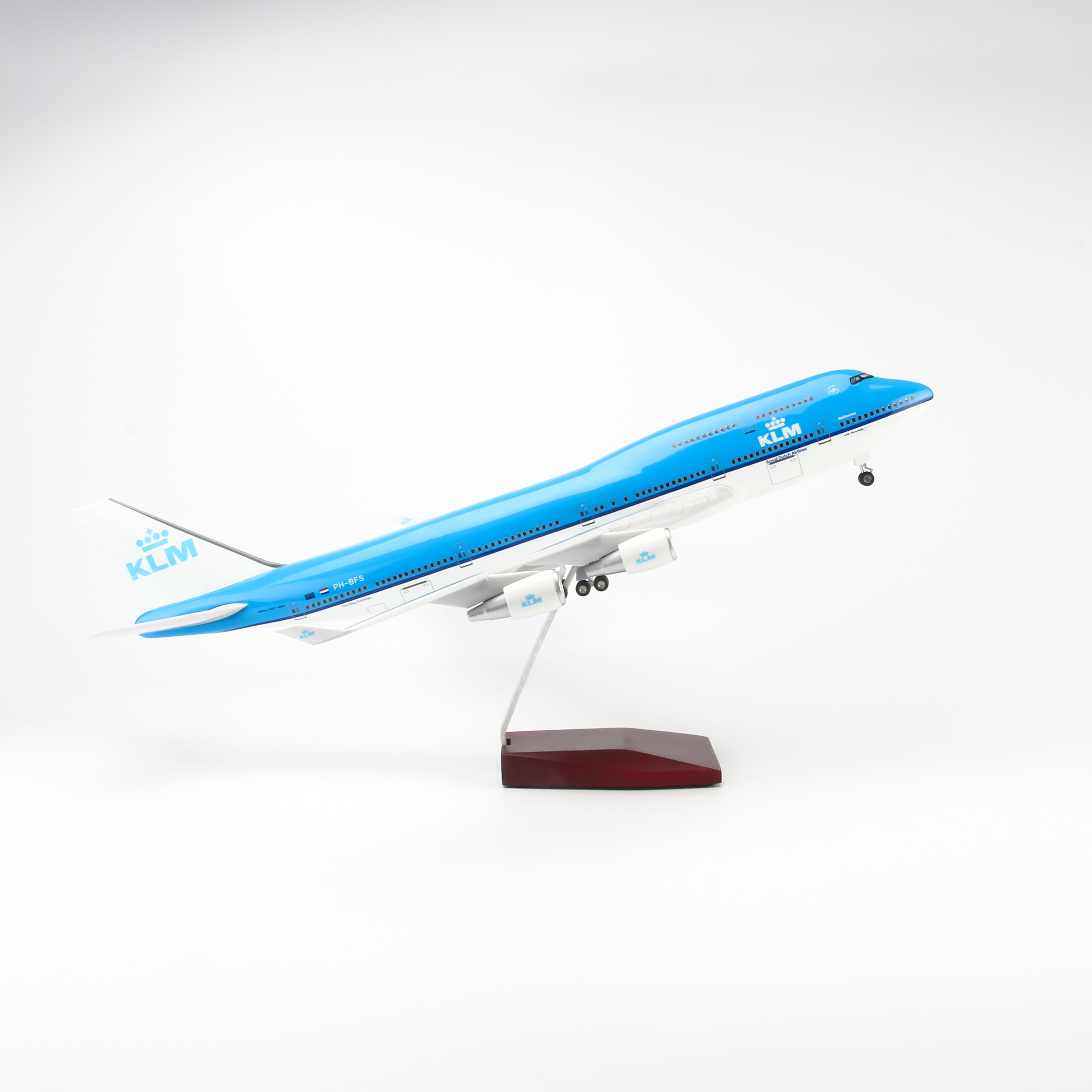 MÔ HÌNH MÁY BAY B747 KLM 47CM EVERFLY (LED)