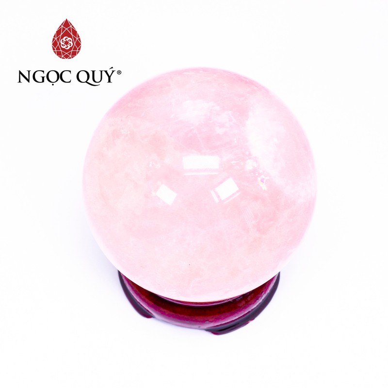  Quả cầu đá thạch anh hồng mệnh hỏa, thổ - Ngọc Quý Gemstones