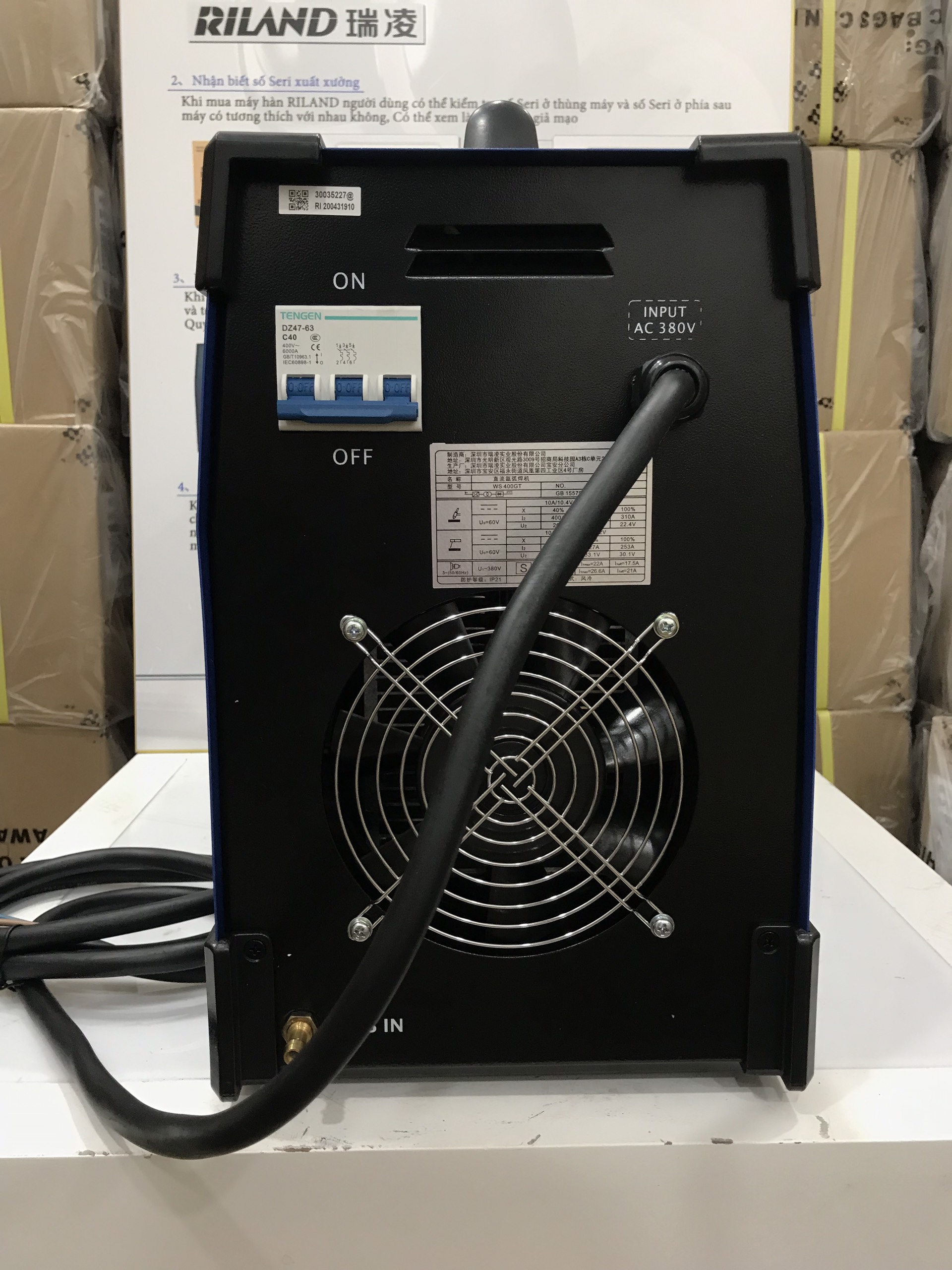 Máy hàn TIG DC RILAND TIG 400GT
