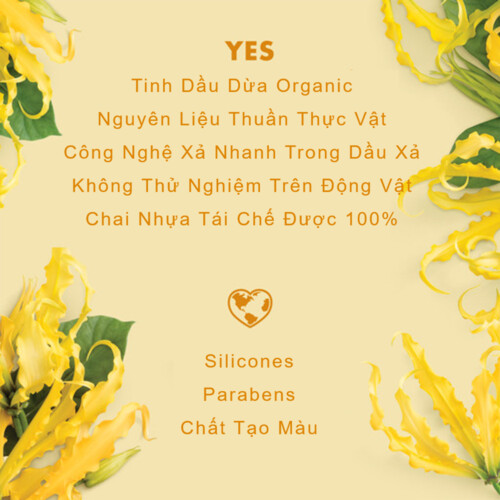 Dầu Xả Love Beauty &amp; Planet Hope - Repair Phục Hồi Ngăn Chẻ Ngọn 100% Dầu Dừa Organic &amp; Hương Hoa Ngọc Lan Tây 400ml