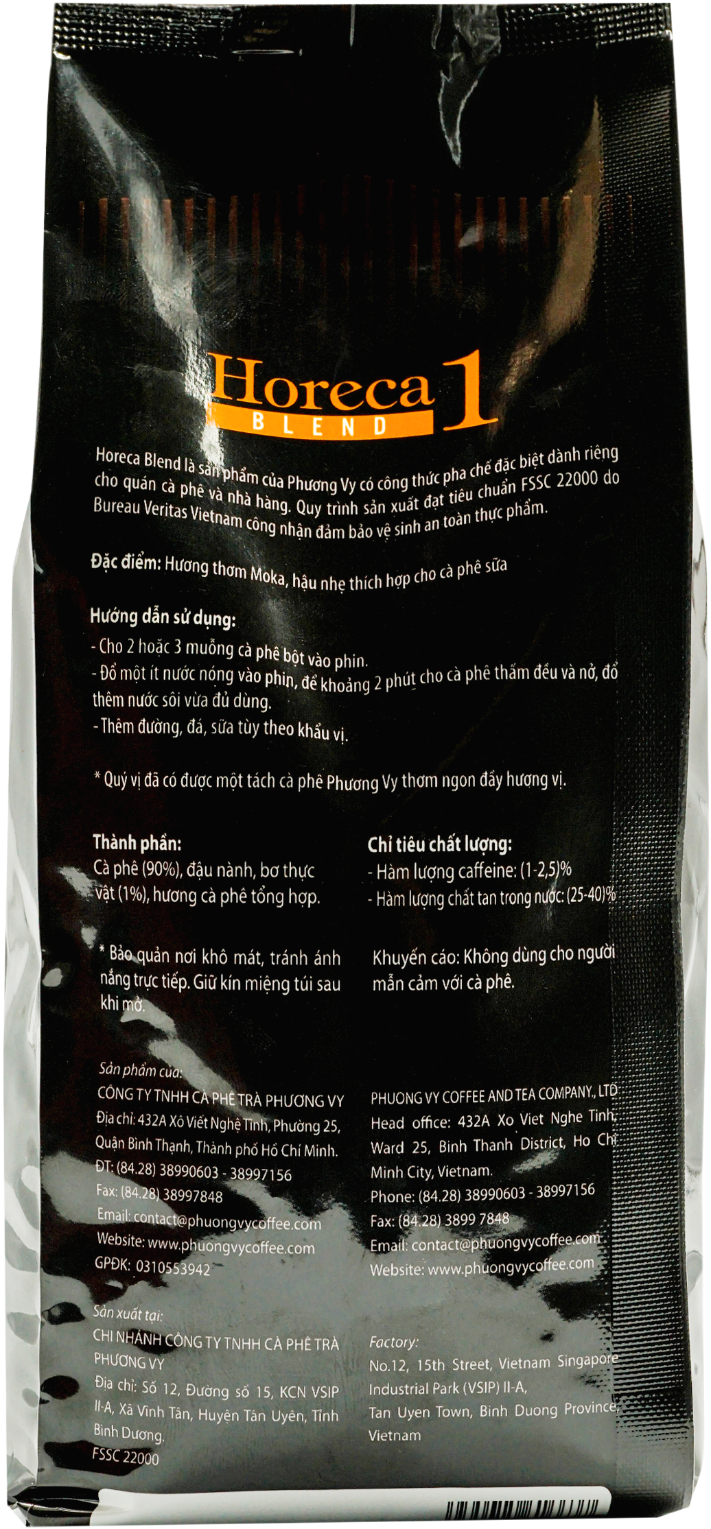 Cà phê rang xay Horeca Blend số 1 - Cà Phê Pha Phin - Phương Vy Coffee 500g