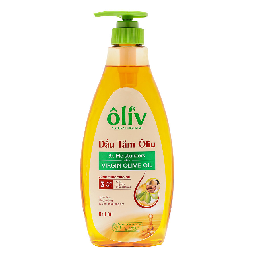 Dầu Tắm Ôliv Natural Nourish Virgin Olive Oil (650ml)