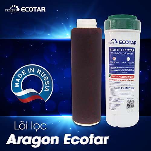 Lõi lọc nước nano Geyser Aragon ECOTAR thế hệ mới của Geyser dành thay thế cho lõi lọc Aragon máy Geyser Ecotar 2, Geyser Ecotar 3