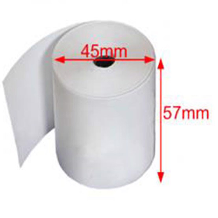 30 cuộn giấy in nhiệt dùng để in bill, in hóa đơn TOPCASH K57mm phi 45mm dùng cho máy in nhiệt in hóa đơn, máy tính tiền, cân tính tiền, máy in kỹ thuật - Hàng chính hãng