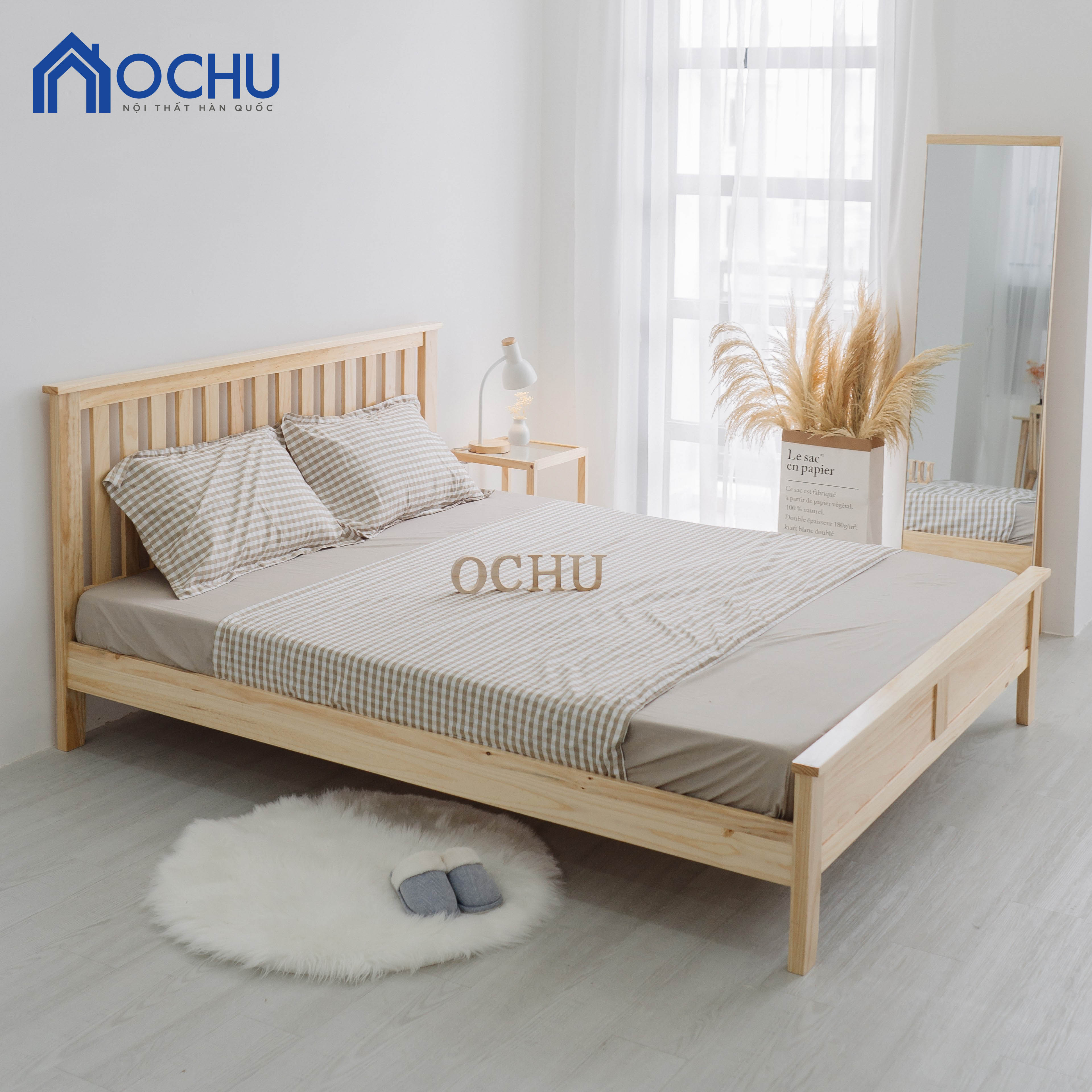 Giường Ngủ Gỗ Thông OCHU - Bernie Bed  - Natural