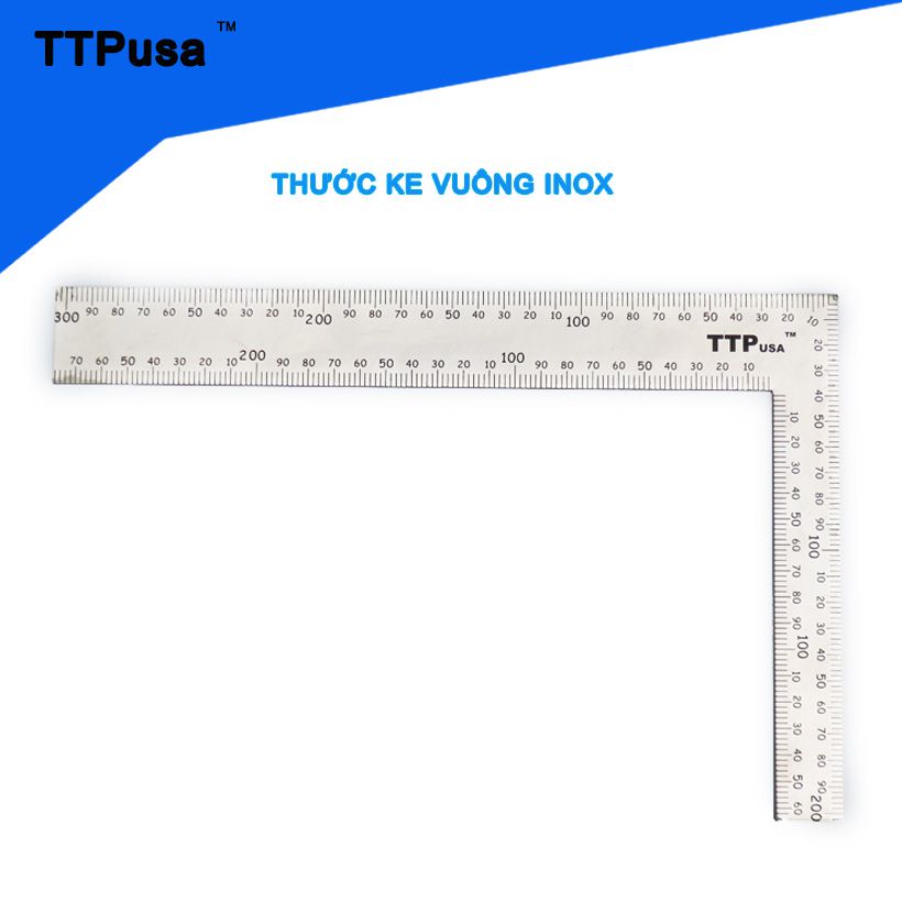 Thước ke vuông inox TTPusa 230-45-451