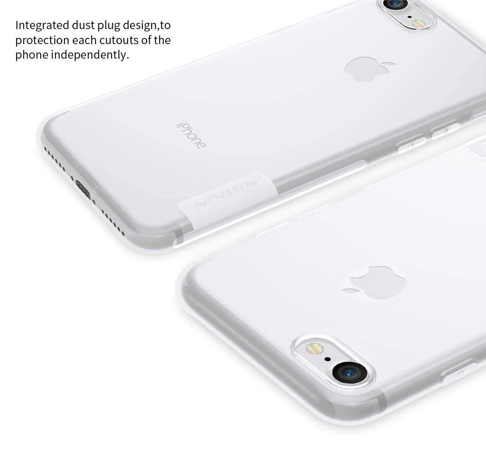 Ốp lưng dẻo silicon cho iPhone SE 2020 / iPhone 7 / iPhone 8 hiệu Nillkin mỏng 0.6mm, chống trầy xước - Hàng chính hãng