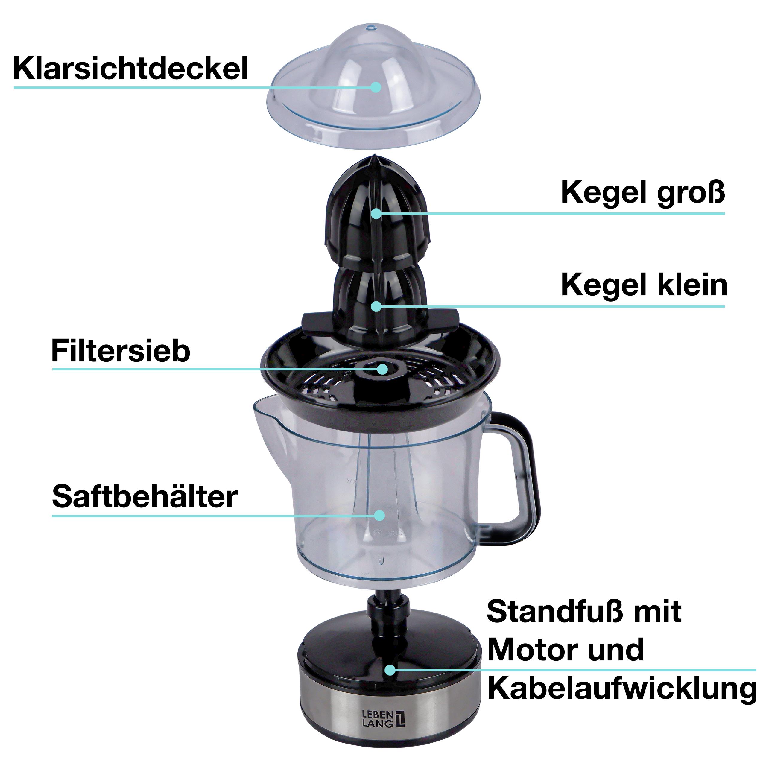 Máy vắt cam Lebenlang 0.7lit LB389 - Hàng Nhập Khẩu