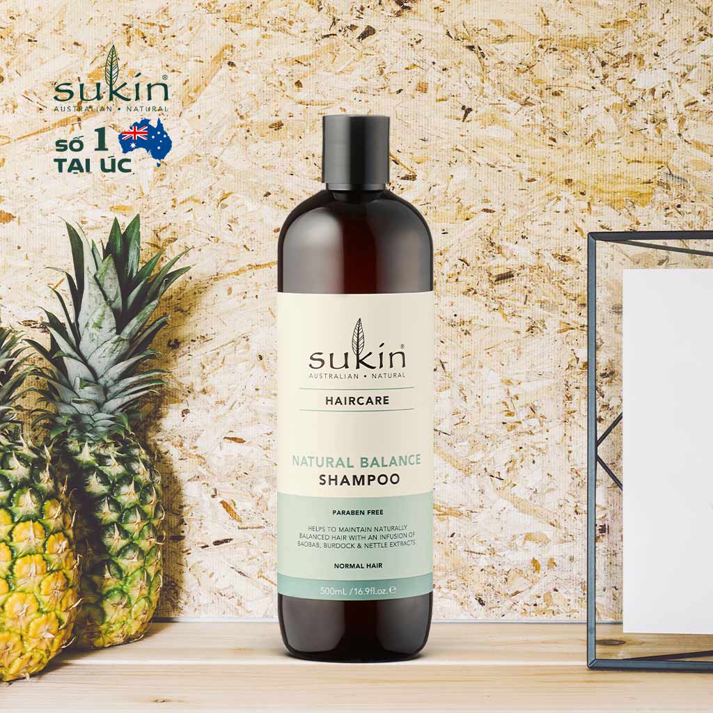 Dầu gội cân bằng chiết xuất từ thiên nhiên Sukin Natural Balance Shampoo 500ml