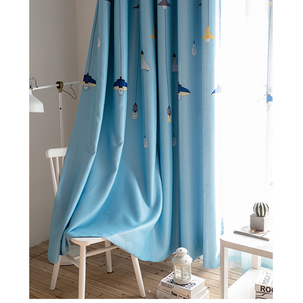 RÈM CỬA ĐÈN CHÙM XANH VÀ HỒNG SIZE 1M NGANG X 2M7 CAO