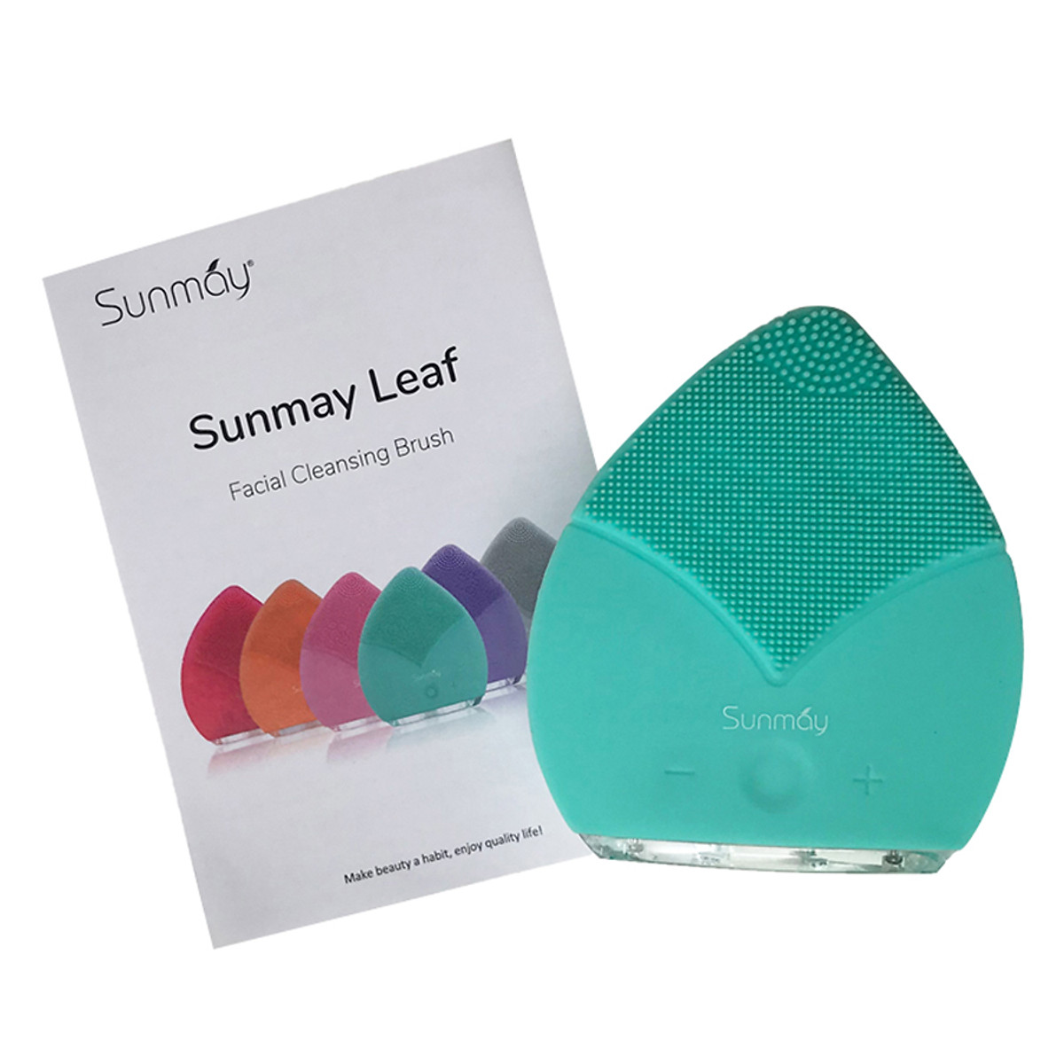 Máy rửa mặt Sunmay Luxury Leaf - Tiffany Blue