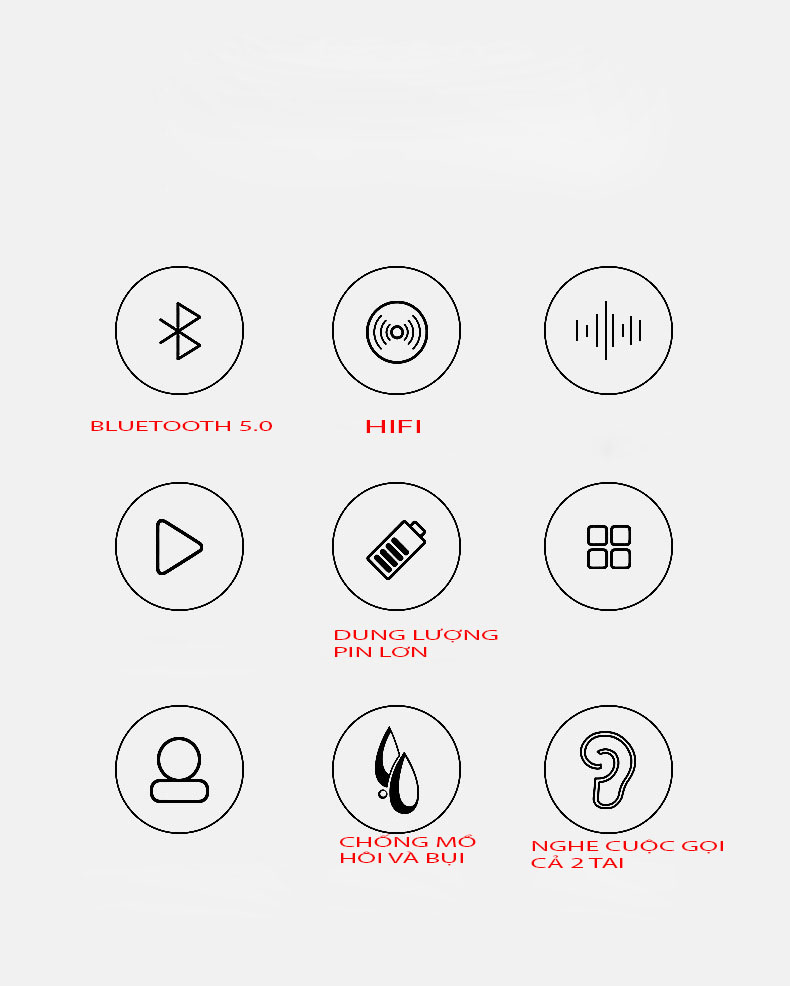 Tai nghe bluetooth Air Pro công nghệ 5.0