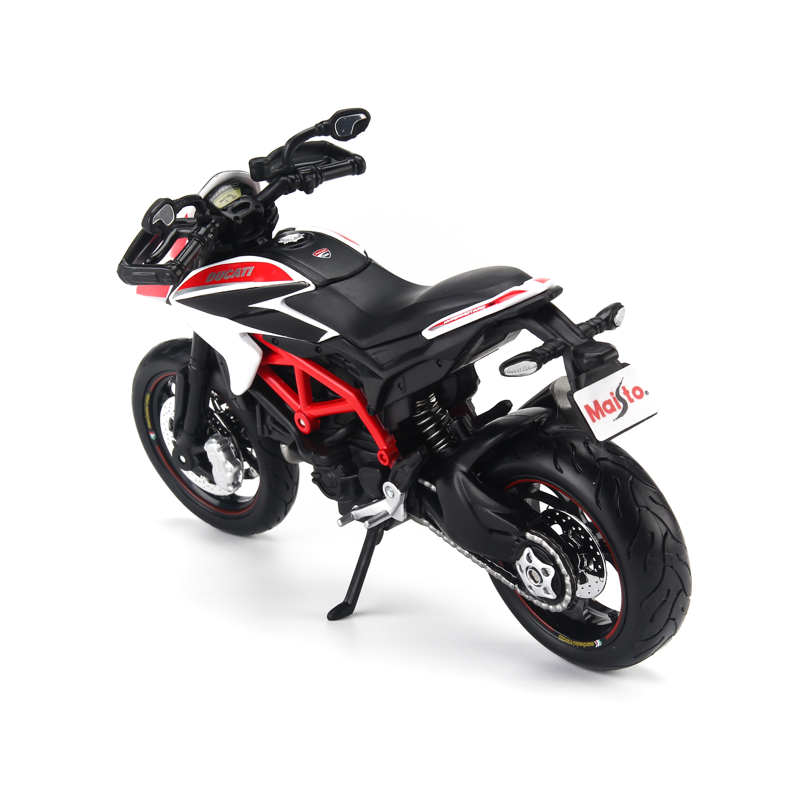 Mô Hình Xe Ducati Hypermotard SP 2013 White 1:12 Maisto MH-31101