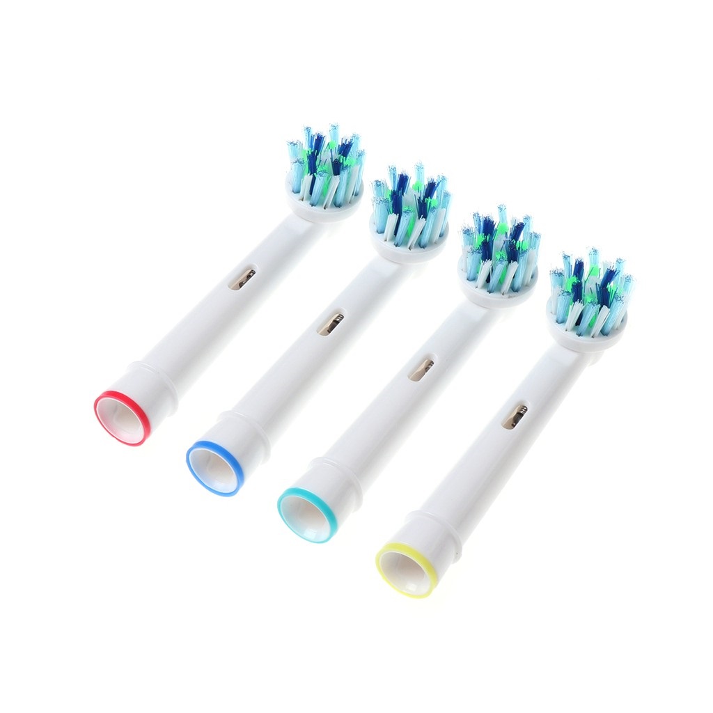 Bộ 4 đầu bàn chải đánh răng điện cross action cho răng sáng bóng thay thế cho máy Braun Oral B