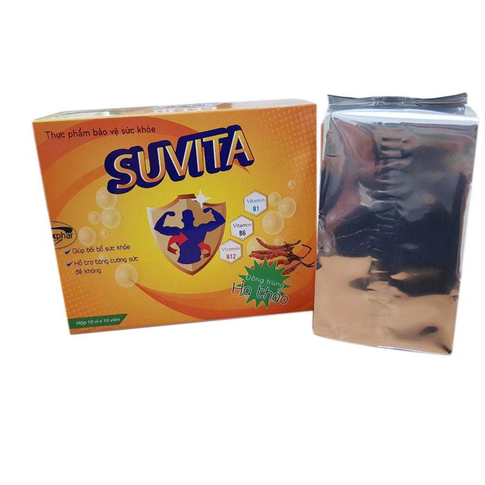 Iên Đạm Bổ SUVITA Bổ Sung Vitamin Tăng Cường Sức Khỏe, Giúp Cơ Thể Dẻo Dai Hộp 100 Viên