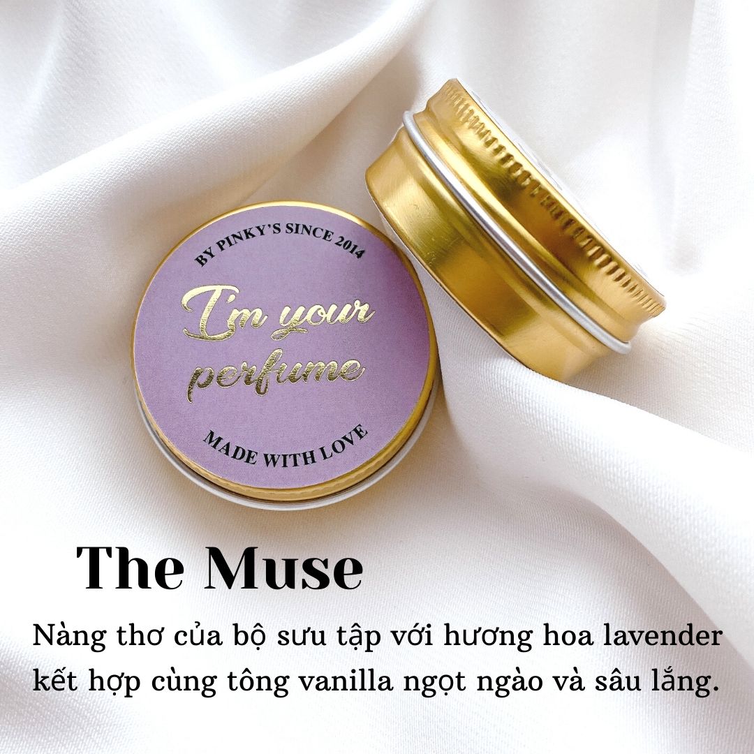 Nước Hoa Khô PINKY'S - mùi The Muse - Nước Hoa Sáp Bỏ Túi 15g - Chính Hãng thuộc bộ sưu tập I'm Your Perfume