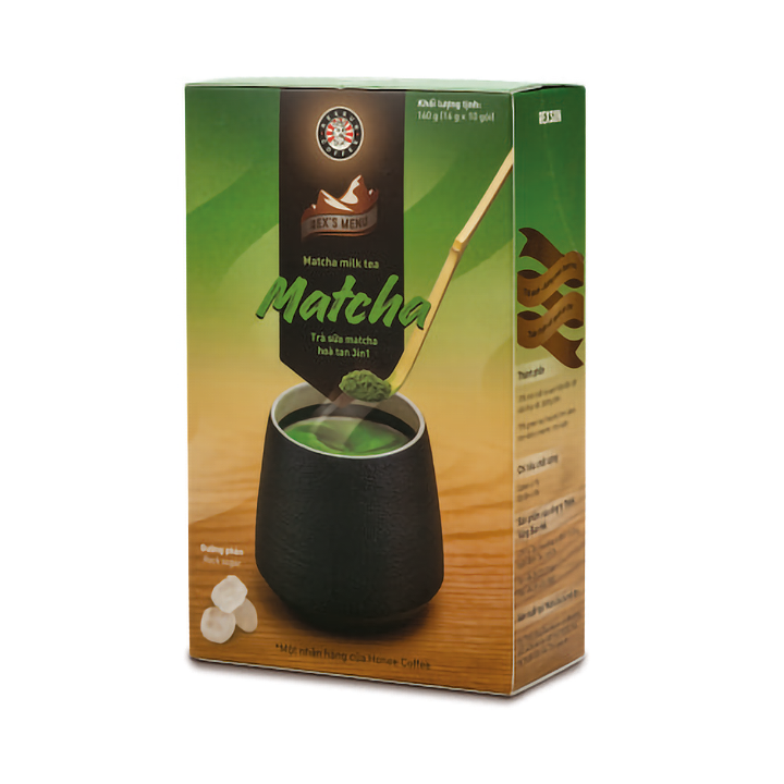 Trà Sữa Hoà Tan Instant Delight Matcha - 160g - Rexsun