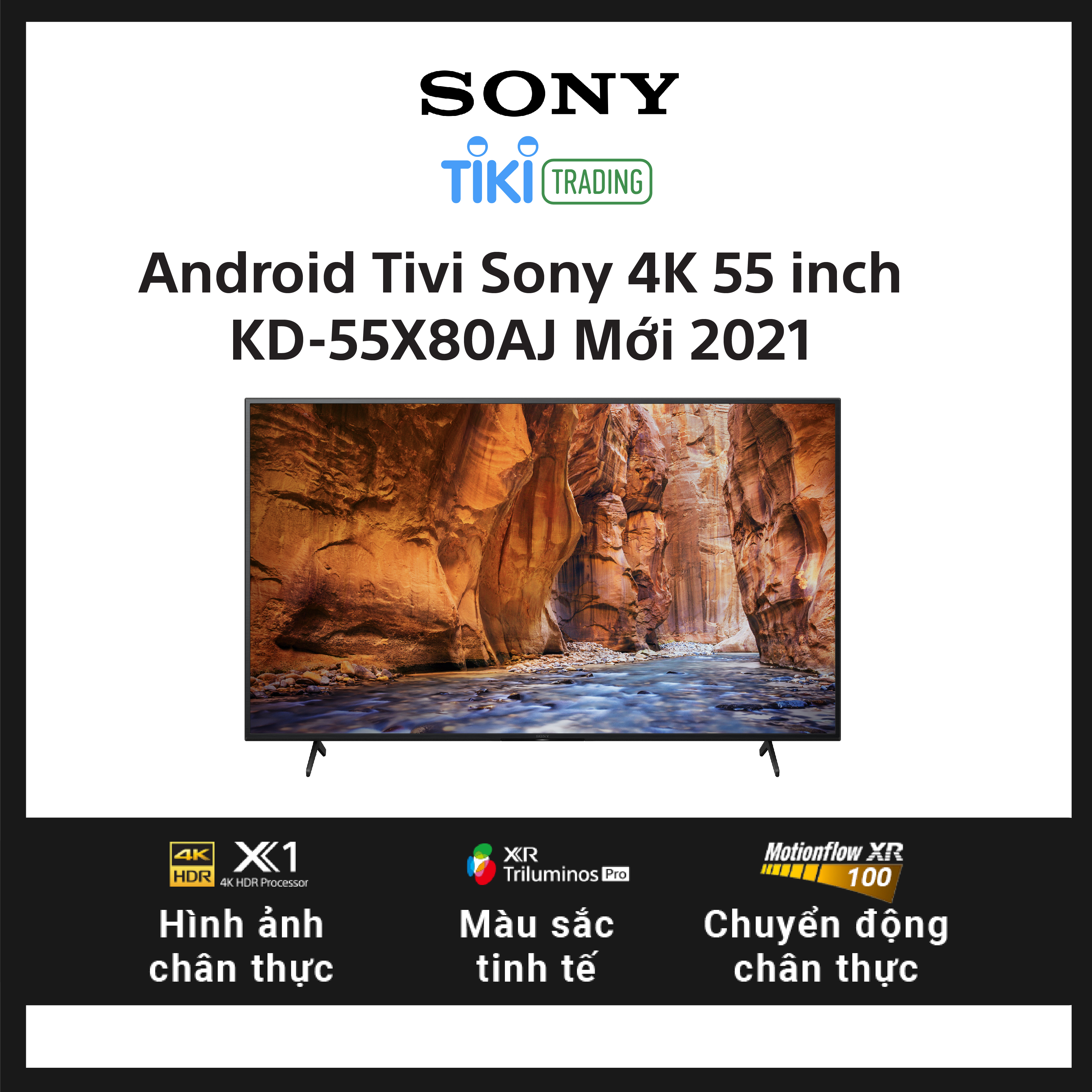 Android Tivi Sony 4K 55 inch KD-55X80AJ