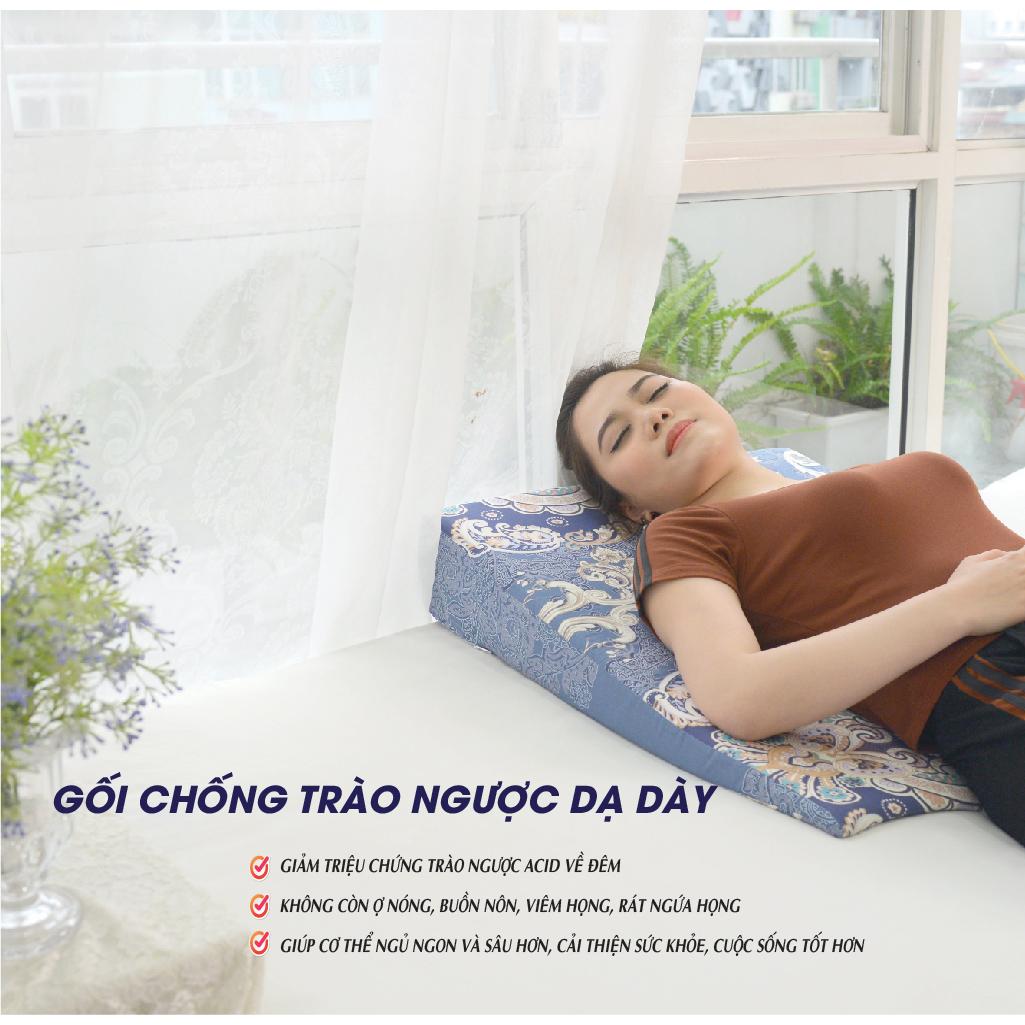 GỐI CHỐNG TRÀO NGƯỢC DẠ DÀY ,THỰC QUẢN YOROKOBI. KÍCH THƯỚC 70X60X14CM, GỐI LÀM GIẢM CHỨNG KHÓ THỞ KHI NGỦ, CHỐNG NGÁY, GIẢM XOANG, TẠO GIẤC NGỦ SÂU