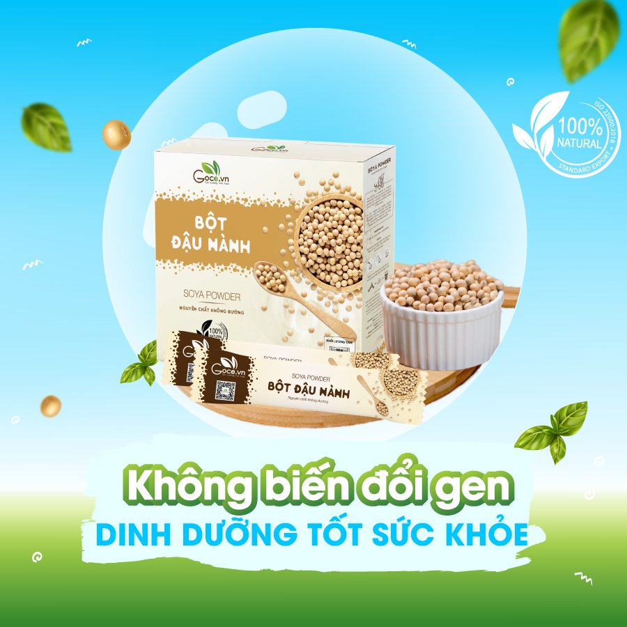 Bột đậu nành nguyên chất Goce - 180g (18 gói x 10g)