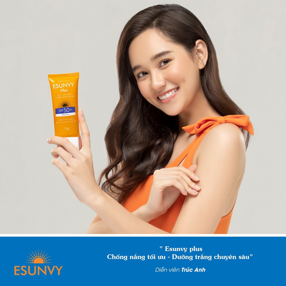 	KEM CHỐNG NẮNG ESUNVY PLUS SUN CARE BODY WHITENING CREAM SPF50+/PA++++ - Chống nắng tối ưu, dưỡng trắng chuyên sâu - Tuýp 70g