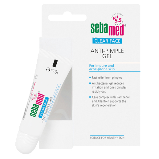 Gel Hỗ Trợ Trị Mụn Kháng Khuẩn Và Làm Dịu Da pH5.5 Sebamed Clear Face Anti-Pimple Gel SCF04 (10ml)